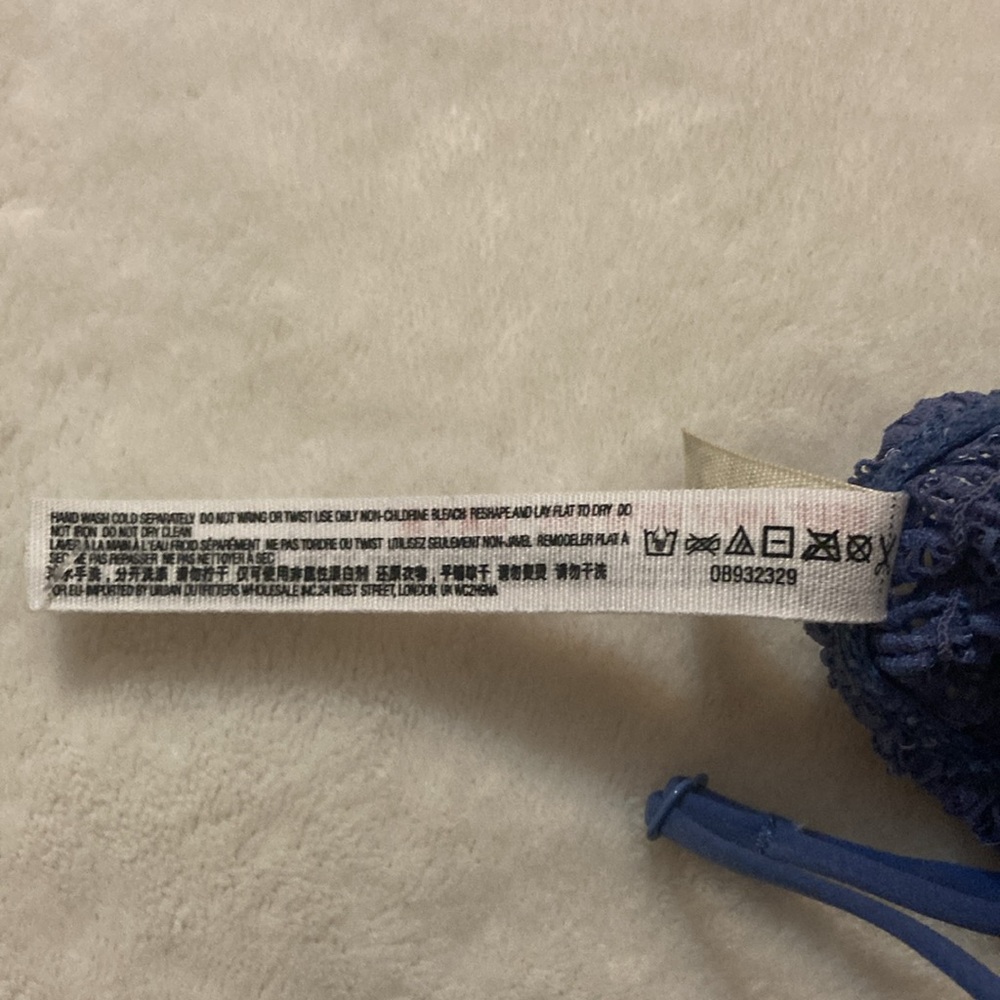 Free People Bluebell bralette/ top, blue, L NWT - Picture 8 of 8